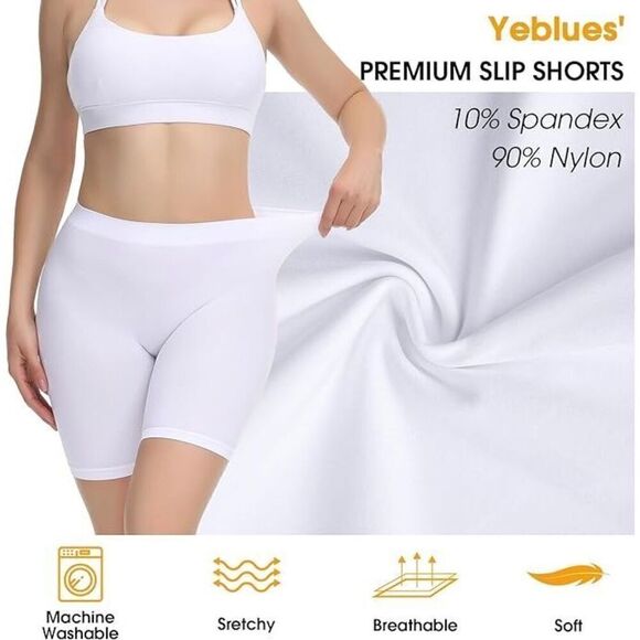 3 Pack Seamless Slip Shorts for Under Dresses - Picture 2 of 5